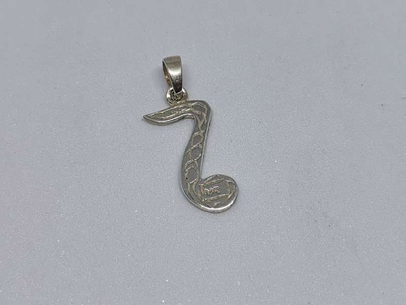 Silver Music Note Pendant