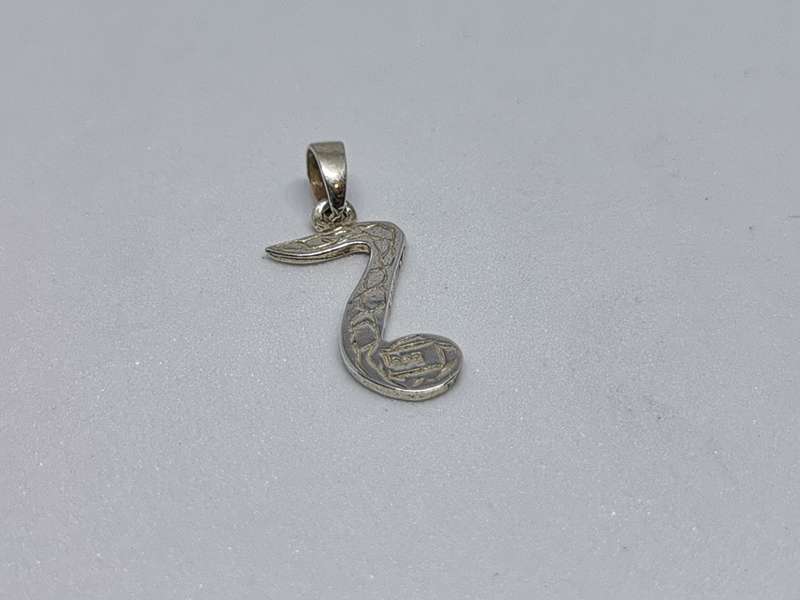 Silver Music Note Pendant