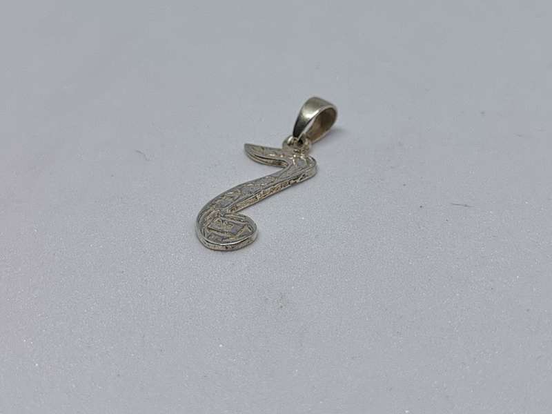 Silver Music Note Pendant