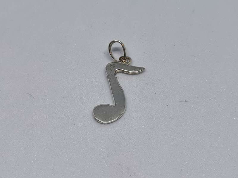 Silver Music Note Pendant