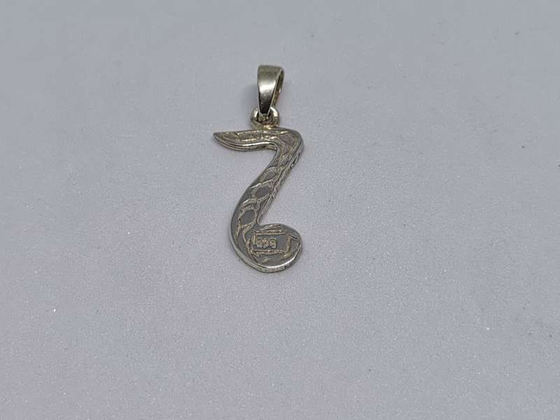 Silver Music Note Pendant