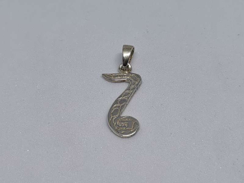 Silver Music Note Pendant