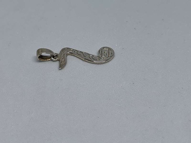 Silver Music Note Pendant