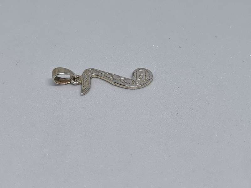 Silver Music Note Pendant