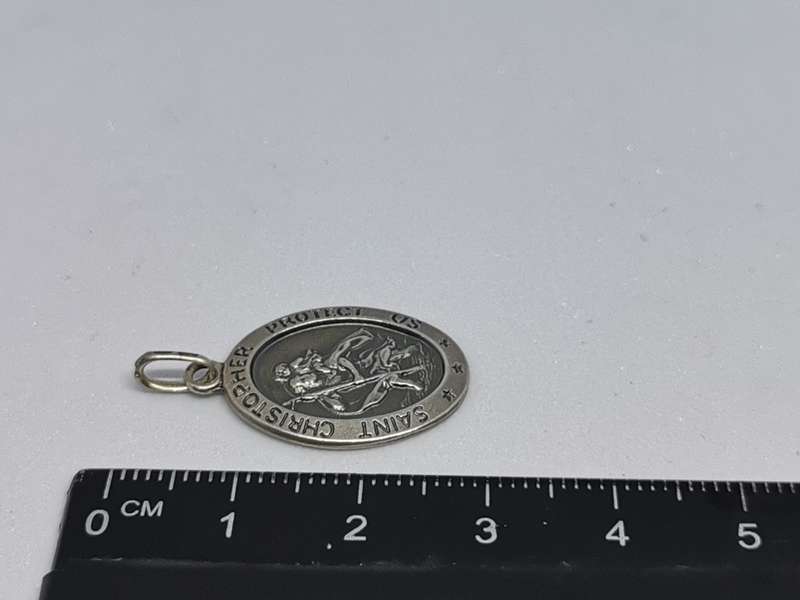 Silver St Christopher Pendant