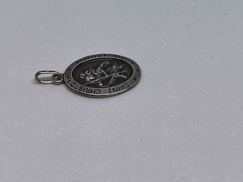 Silver St Christopher Pendant