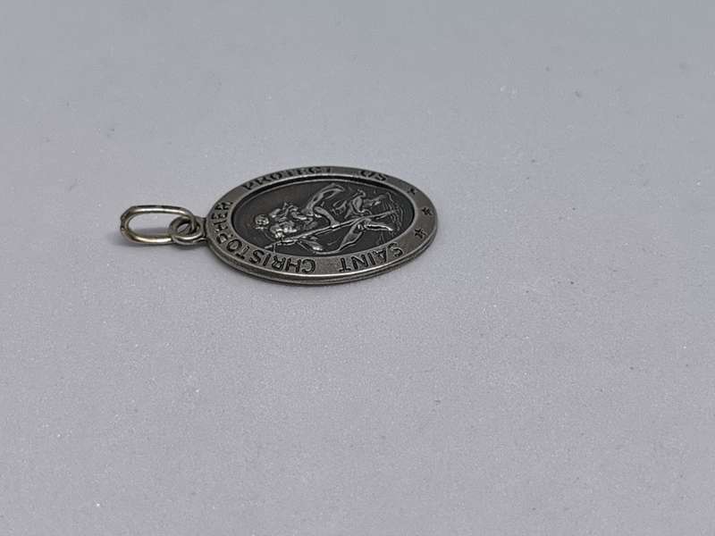 Silver St Christopher Pendant