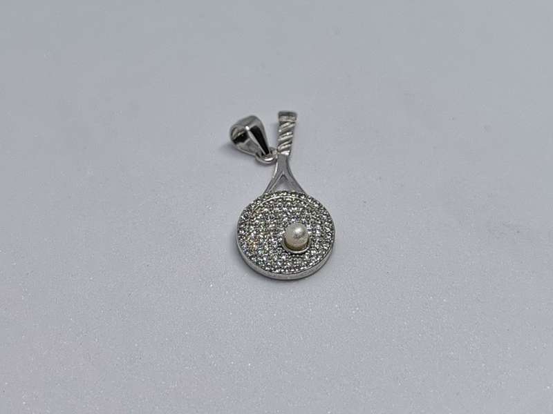 Silver Tennis Pendant