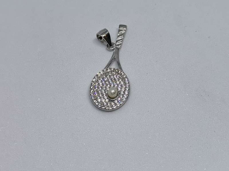 Silver Tennis Pendant