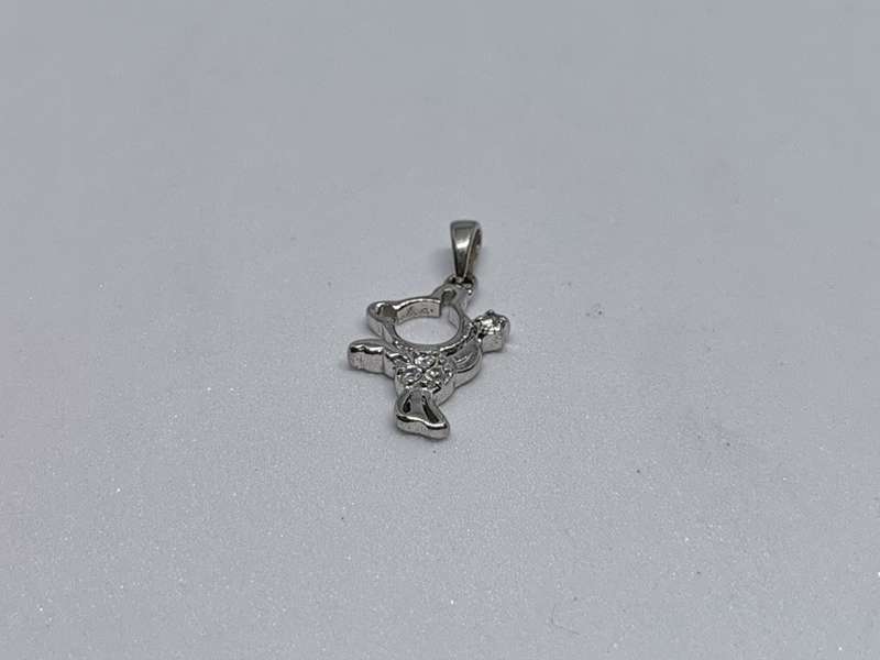 Silver Teddy Bear Pendant