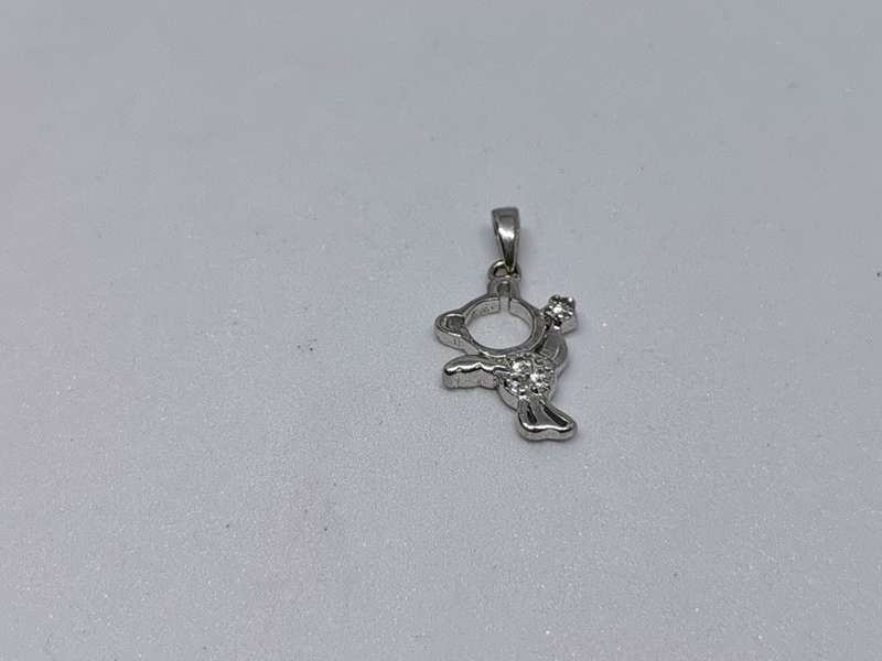 Silver Teddy Bear Pendant