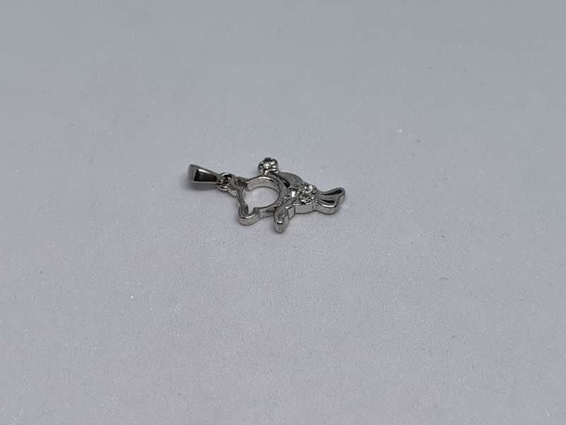 Silver Teddy Bear Pendant