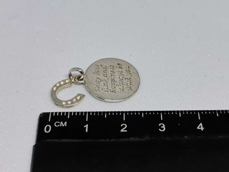 Silver Love Luck & Happiness Pendant