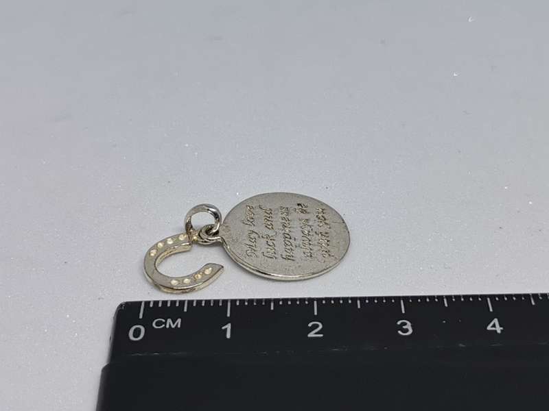 Silver Love Luck & Happiness Pendant