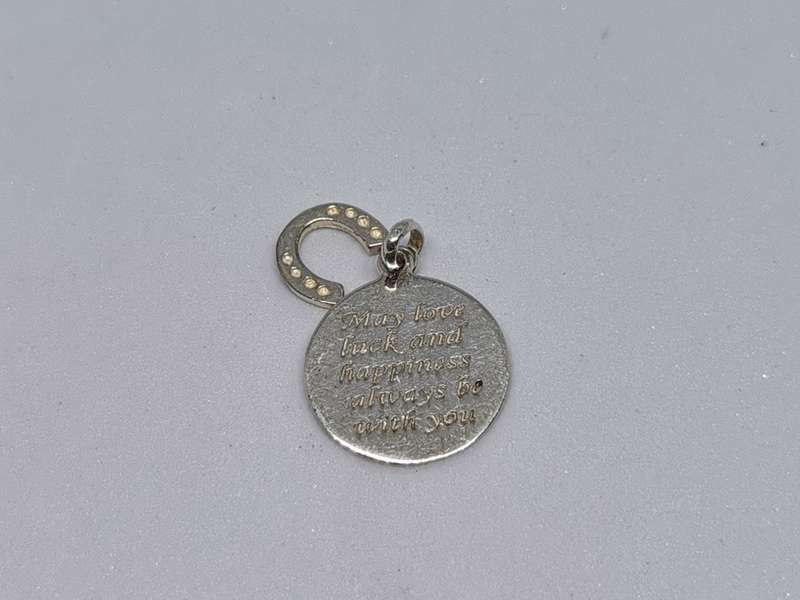 Silver Love Luck & Happiness Pendant