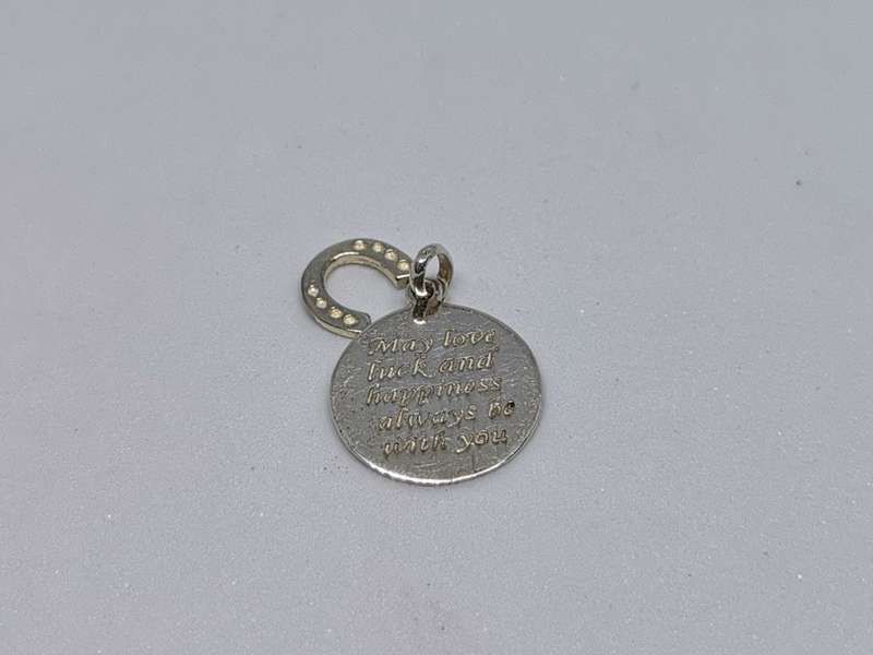 Silver Love Luck & Happiness Pendant