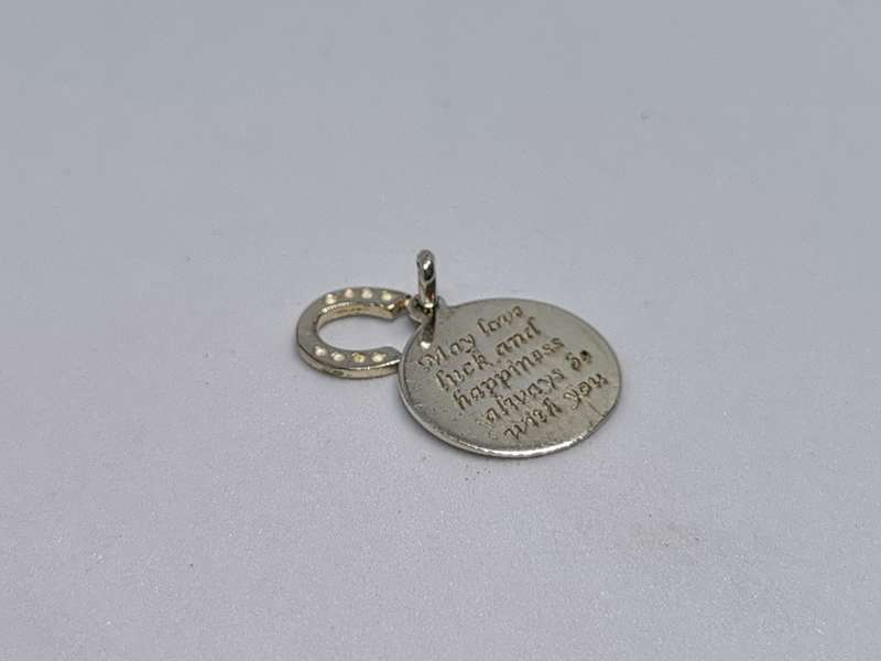 Silver Love Luck & Happiness Pendant
