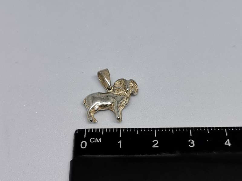 Silver Aries Pendant