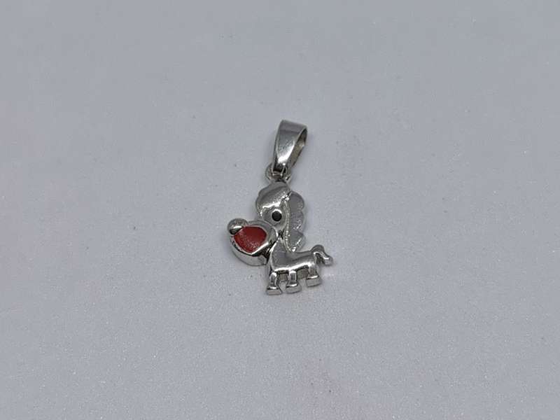 Silver Doggy Pendant