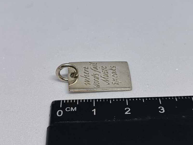 Silver Music Pendant