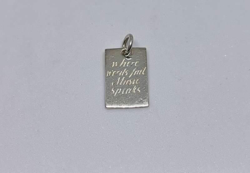 Silver Music Pendant