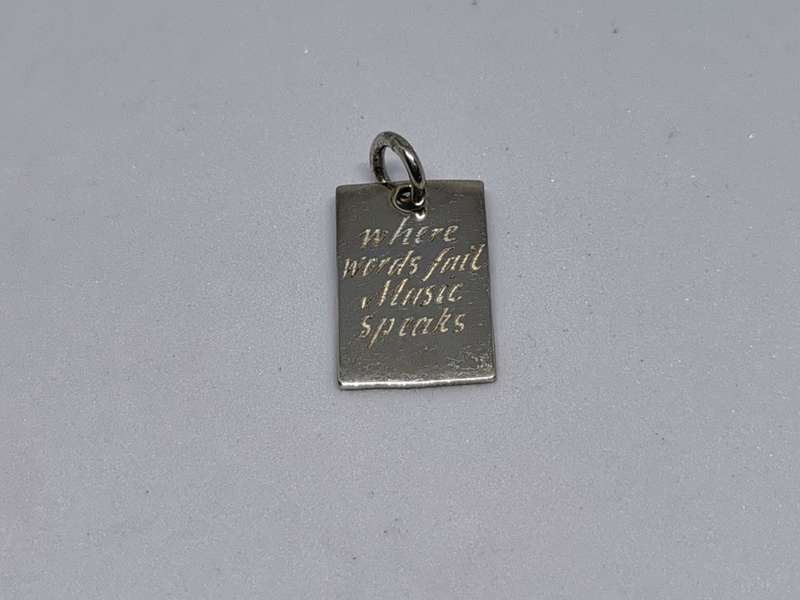 Silver Music Pendant