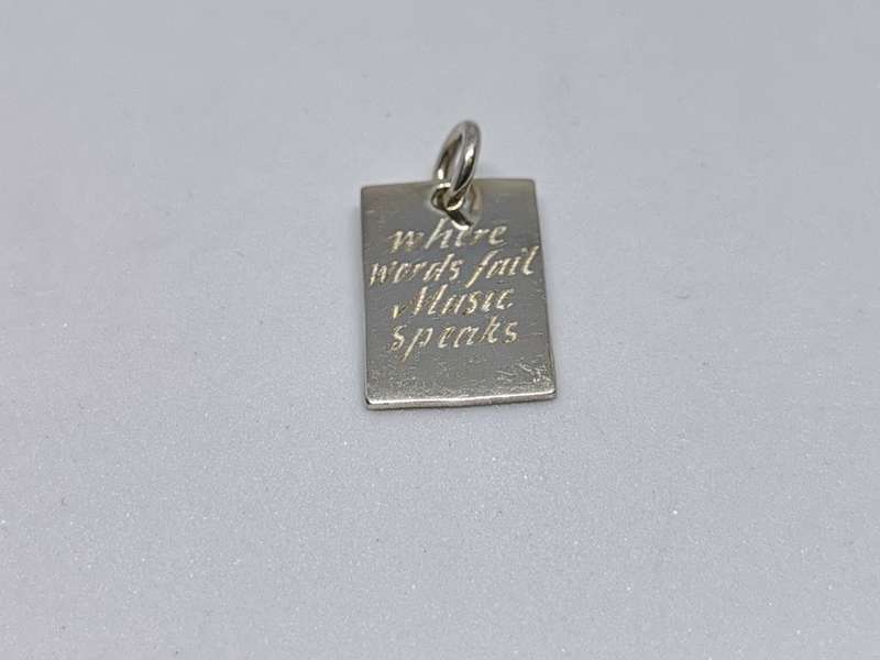 Silver Music Pendant
