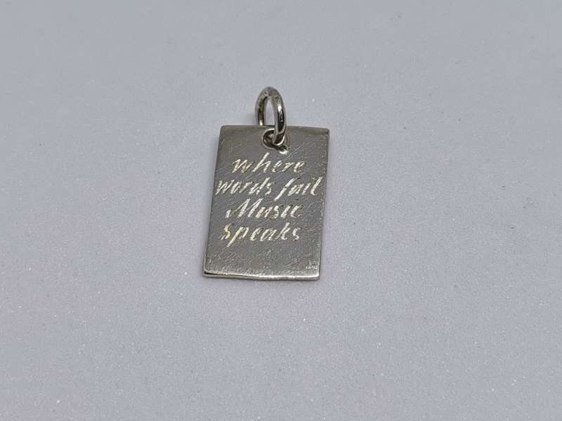 Silver Music Pendant