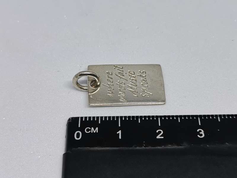Silver Music Pendant