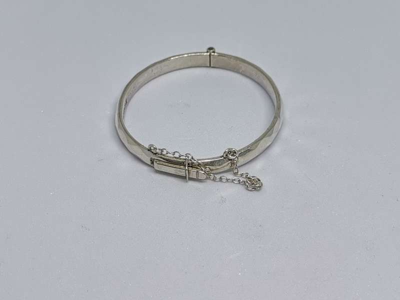 Detailed Silver Bracelet