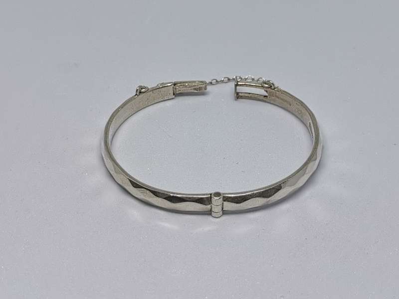 Detailed Silver Bracelet