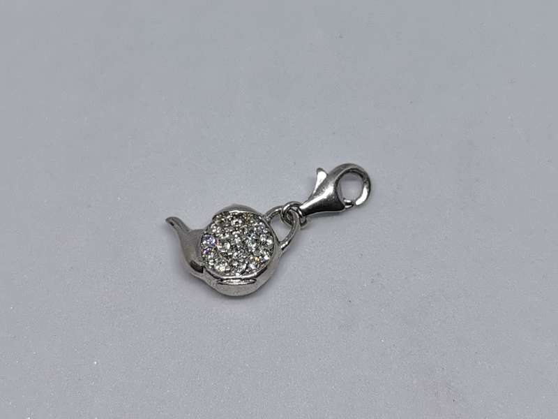 Silver Teapot Charm