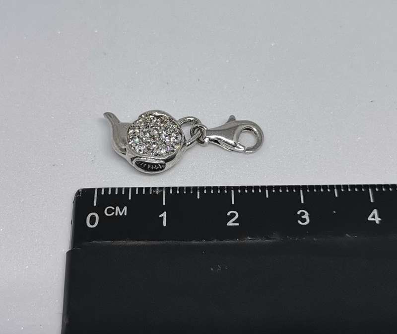 Silver Teapot Charm