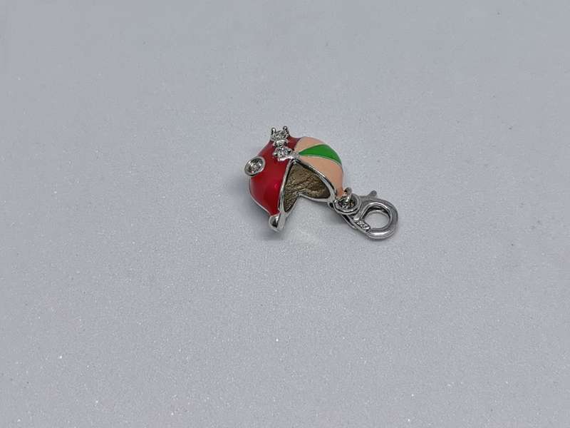 Silver Baby Carriage Charm