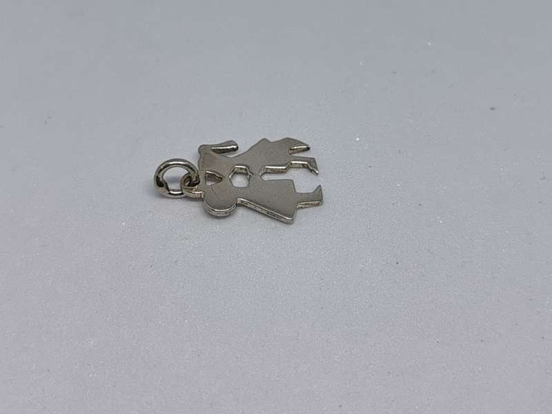 Silver Kissing Couple Charm