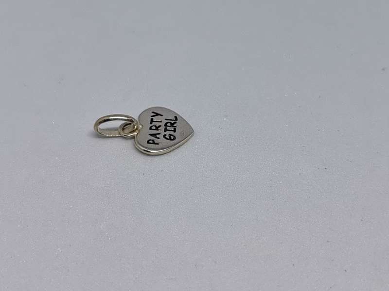 Silver Party Girl Charm