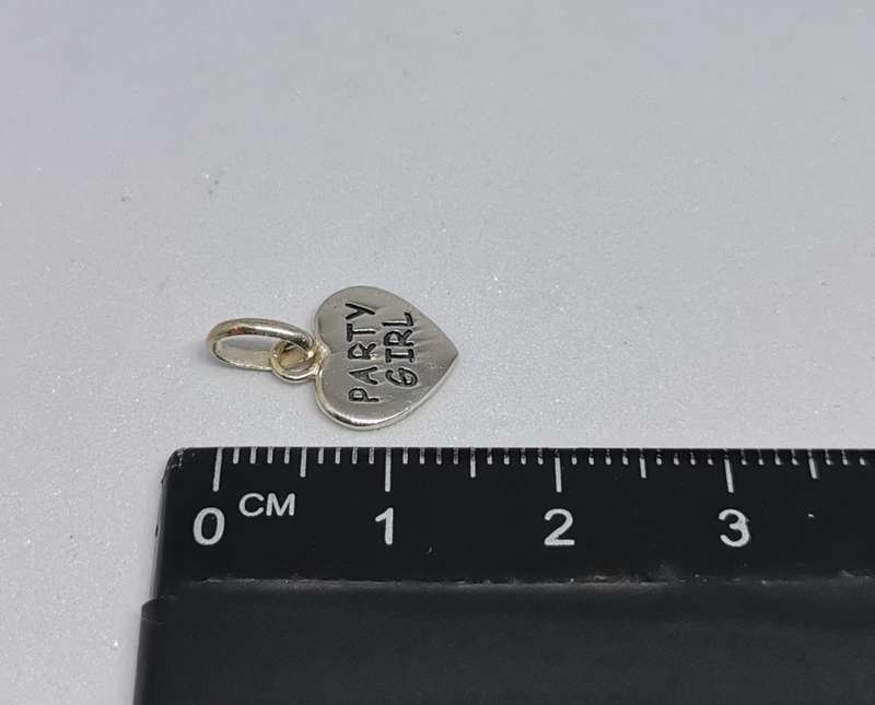 Silver Party Girl Charm