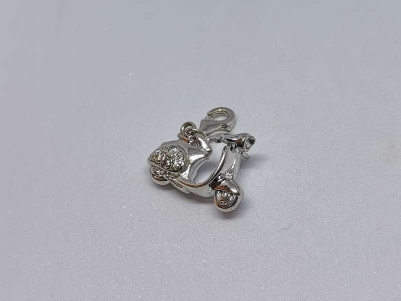 Silver Scooter Charm