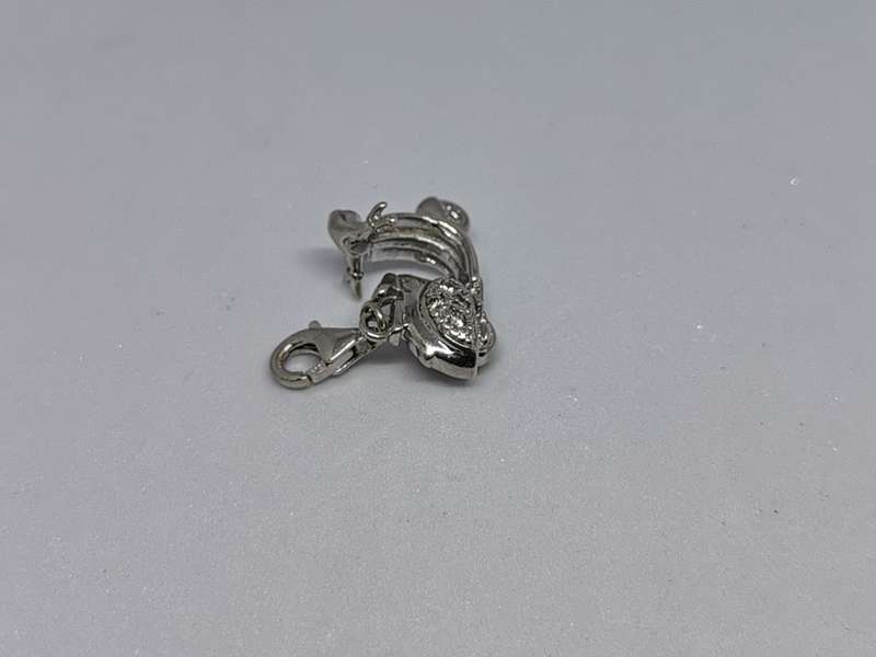 Silver Scooter Charm