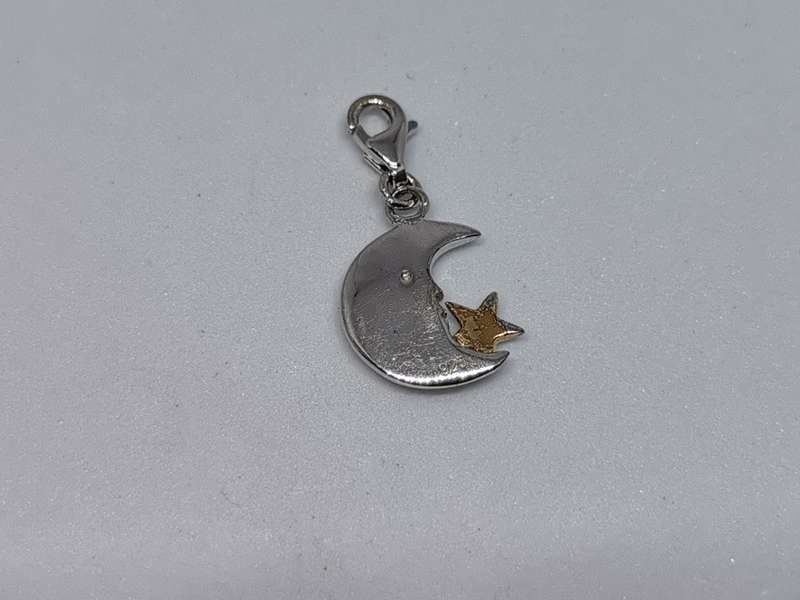 Silver Moon Charm
