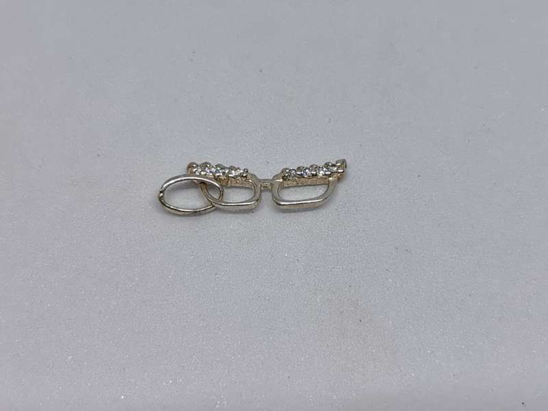 Silver Glasses Charm