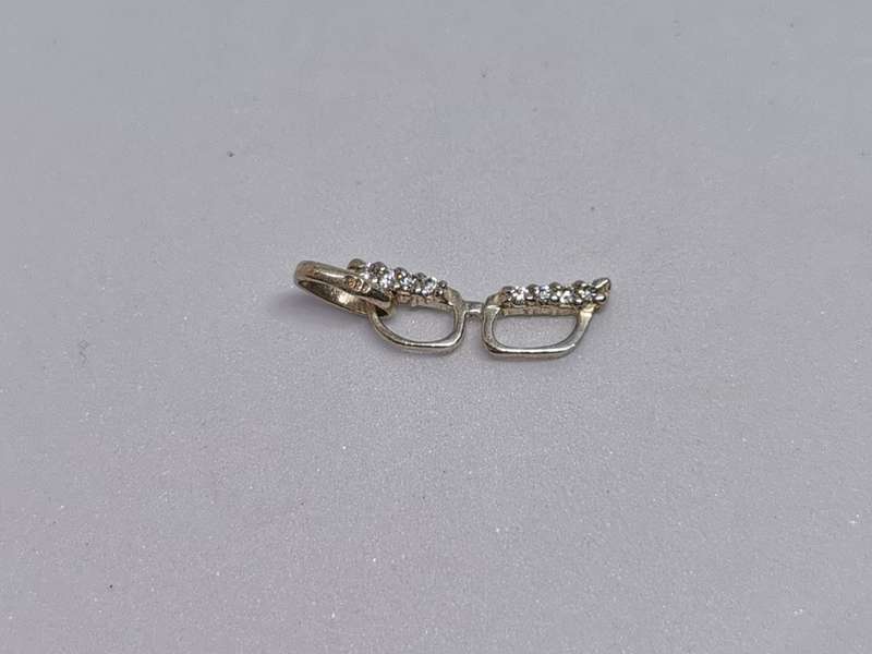 Silver Glasses Charm