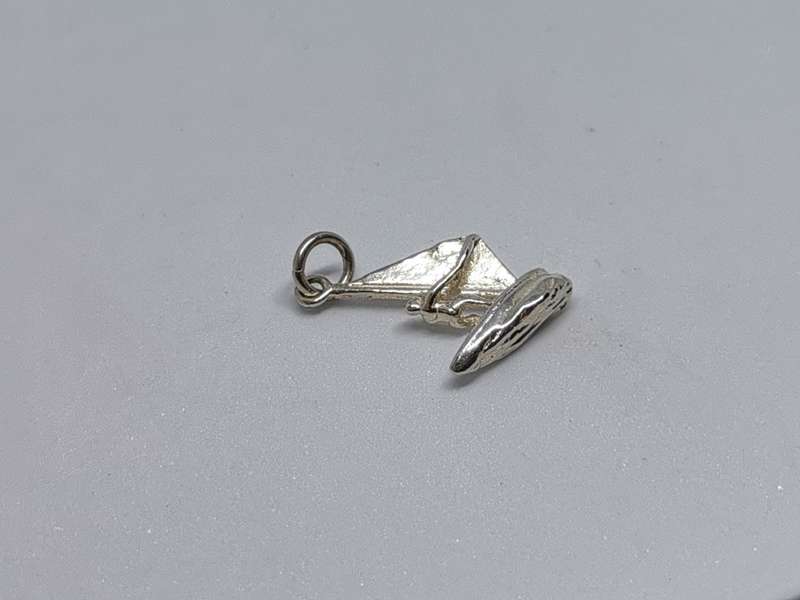 Silver Windsurfer Charm