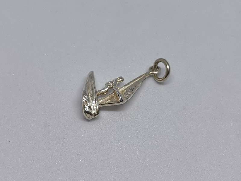 Silver Windsurfer Charm