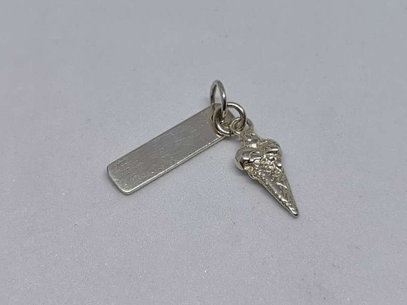 Silver Ironic Icecream Charm