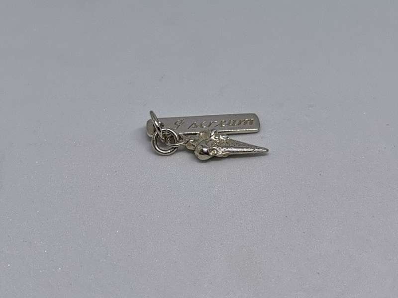 Silver Ironic Icecream Charm
