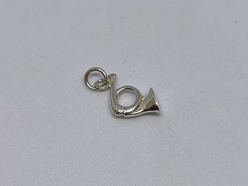 Silver Trumpet Charm