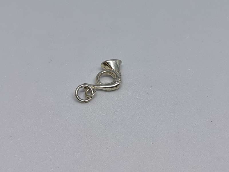 Silver Trumpet Charm
