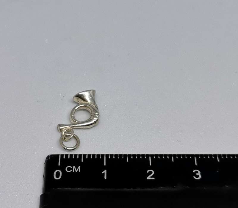 Silver Trumpet Charm