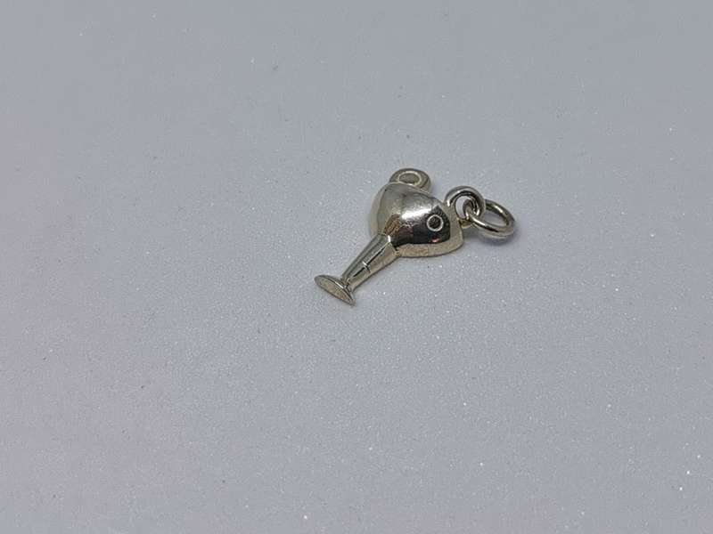 Silver Cocktail Charm